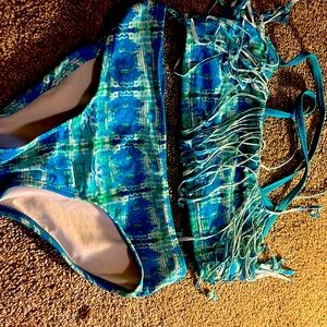 Kids girl blue bikini